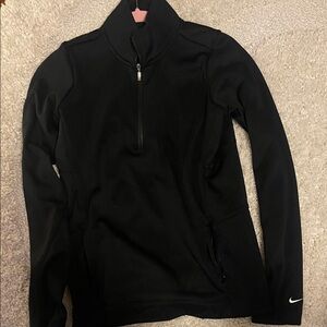 Nike Black Half-Zip Athletic Pullover